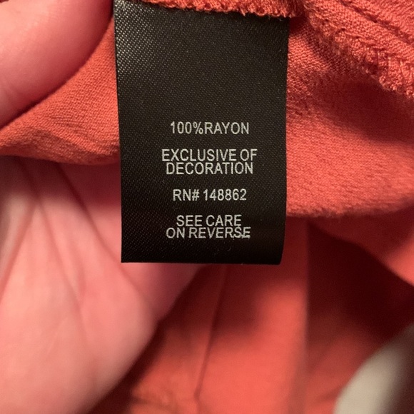 Torrid Boho Rust Top Lace Up Front Women’s Plus Size 3X 15519555 - Picture 5 of 7